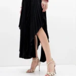 Sandale dama elegante, gri deschis