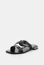 Saboti dama, cu accesoriu argintiu - imagine 3