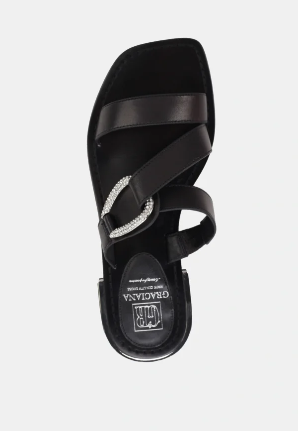 Saboti dama, cu accesoriu argintiu - imagine 5