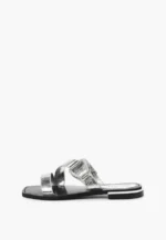 Saboti dama, accesoriu argintiu cu pietre - imagine 2