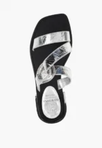 Saboti dama, accesoriu argintiu cu pietre - imagine 4