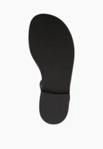 Sandale dama, piele intoarsa, accesoriu pietre - imagine 5