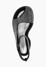 Sandale dama, piele intoarsa cu pietre - imagine 4