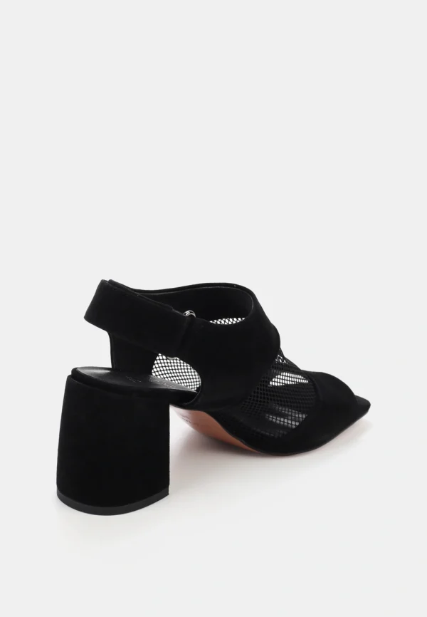 Sandale negre, piele intoarsa - imagine 3