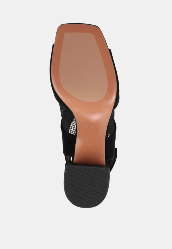 Sandale negre, piele intoarsa - imagine 5