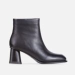 Botine dama negre din piele naturala - imagine 4