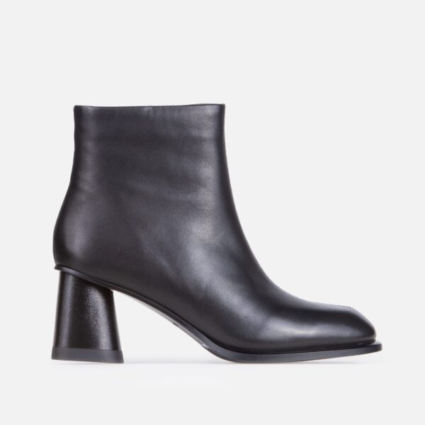 Botine dama negre din piele naturala - imagine 4