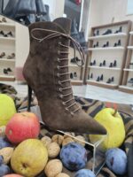 Botine dama maro cu siret din piele intoarsa C-302 - imagine 6