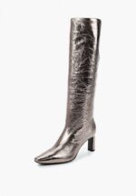 Cizme dama, piele lacuita, bronze - imagine 3