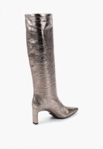 Cizme dama, piele lacuita, bronze - imagine 4