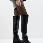 Cizme din piele naturala cu detalii metalice