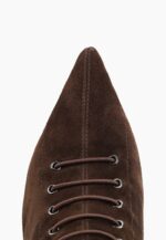 Botine dama maro cu siret din piele intoarsa C-302 - imagine 5