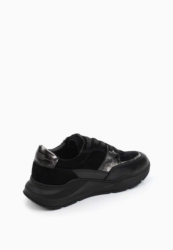 Adidasi negri, piele intoarsa - imagine 3