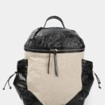 Rucsac din piele naturala si panza