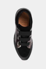 Sneakers dama negri, piele naturala - imagine 4