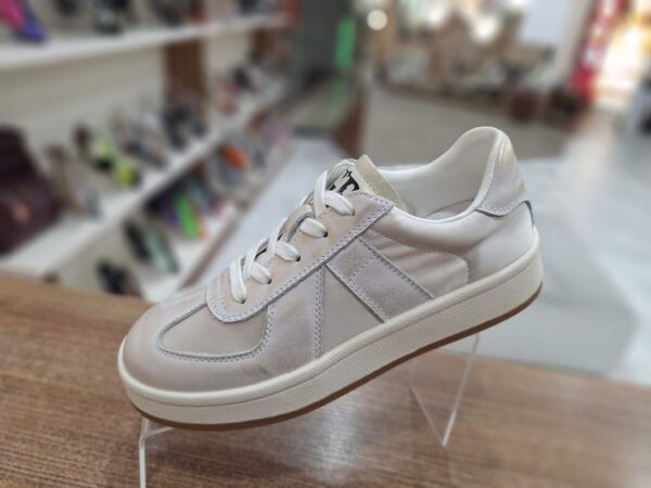 Pantofi sport off-white, dusty rose cu finisaj perlat c-445 - imagine 9