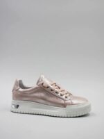 Pantofi sport roz prafuit cu textura metalizata c-458 - imagine 6