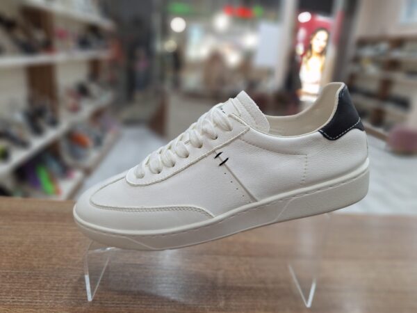 Pantofi sport de dama albi din piele naturala c-443 - imagine 3