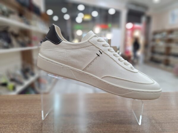 Pantofi sport de dama albi din piele naturala c-443 - imagine 2