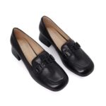 Pantofi de dama tip mocasin, eleganti, negri c-99