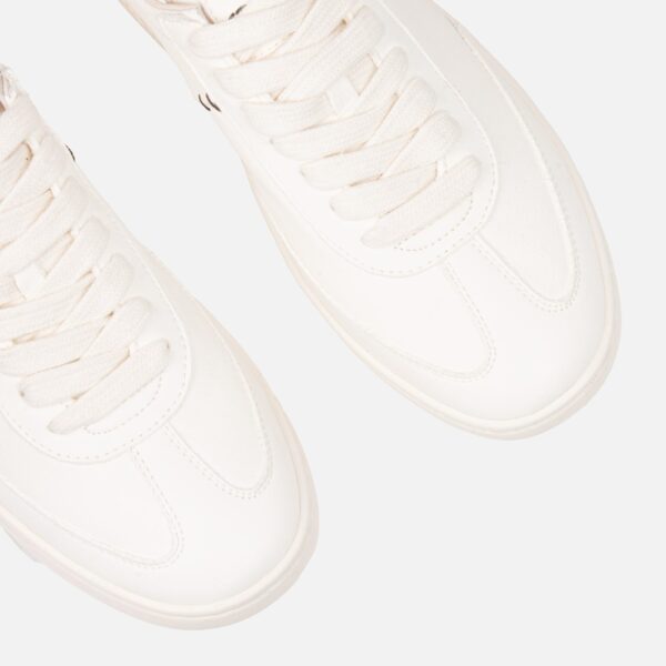 Pantofi sport de dama albi din piele naturala c-443 - imagine 4