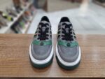 Pantofi sport gri cu talpa alba si detalii verzi c-474 - imagine 2