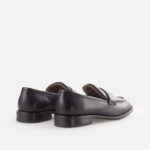 Pantofi din piele naturala, negri c-459 - imagine 4