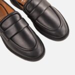 Pantofi din piele naturala, negri c-459 - imagine 3
