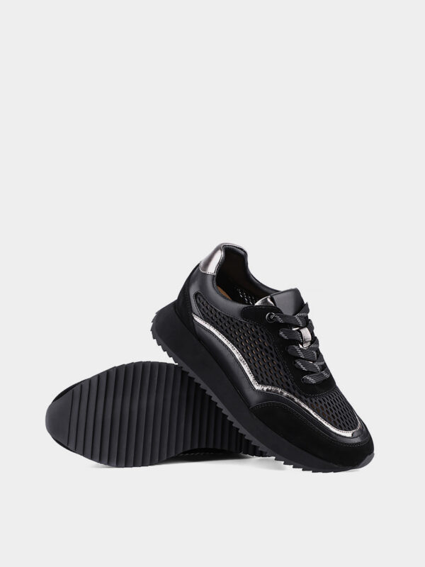 Sneakers negri din piele intoarsa c-465 - imagine 3