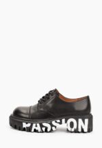 Pantofi negri de dama cu sireturi c-82 - imagine 2
