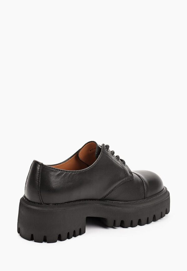 Pantofi negri de dama cu sireturi c-82 - imagine 4
