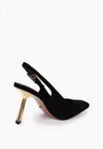 Pantofi decupati negri, piele intoarsa c-507 - imagine 4