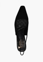 Pantofi decupati negri, piele intoarsa c-507 - imagine 5