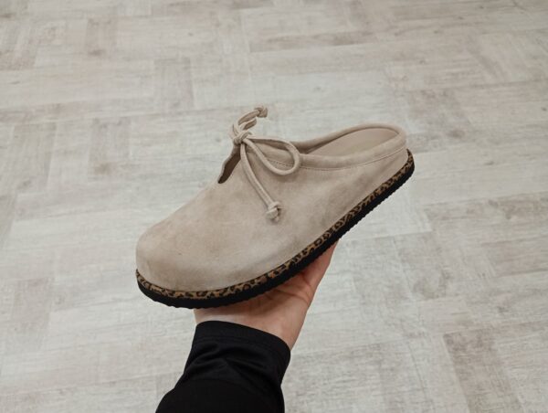 Saboti dama bej din piele intoarsa c-523 - imagine 4