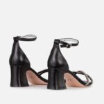 Sandale elegante cu toc gros si bareta pe glezna c-526 - imagine 5
