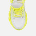 Pantofi sport alb si verde neon c-452 - imagine 5