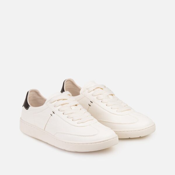 Pantofi sport de dama albi din piele naturala c-443 - imagine 6