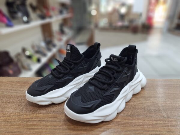 Pantofi sport tip chunky sneakers negri c-473 - imagine 8