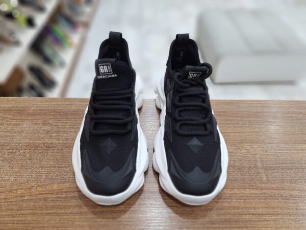 Pantofi sport tip chunky sneakers negri c-473 - imagine 9
